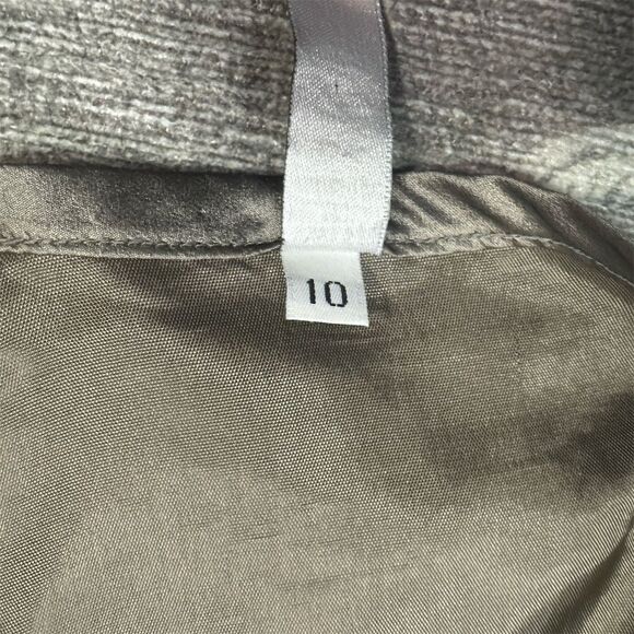 Laundry by Shelli Segal Women's Gray A-Line Midi Skirt Size 10 Vintage - Picture 6 of 8